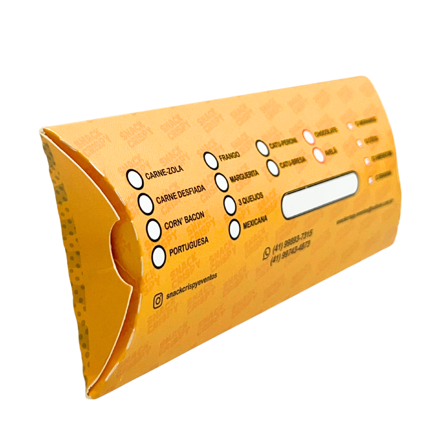 Embalagem Pizza Envelope Wrap (8 x 2,8 x 20 cm) Personalizada