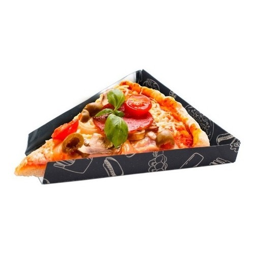 Embalagem Pizza Fatia triangular (19 x 20 x 2 cm) Personalizada