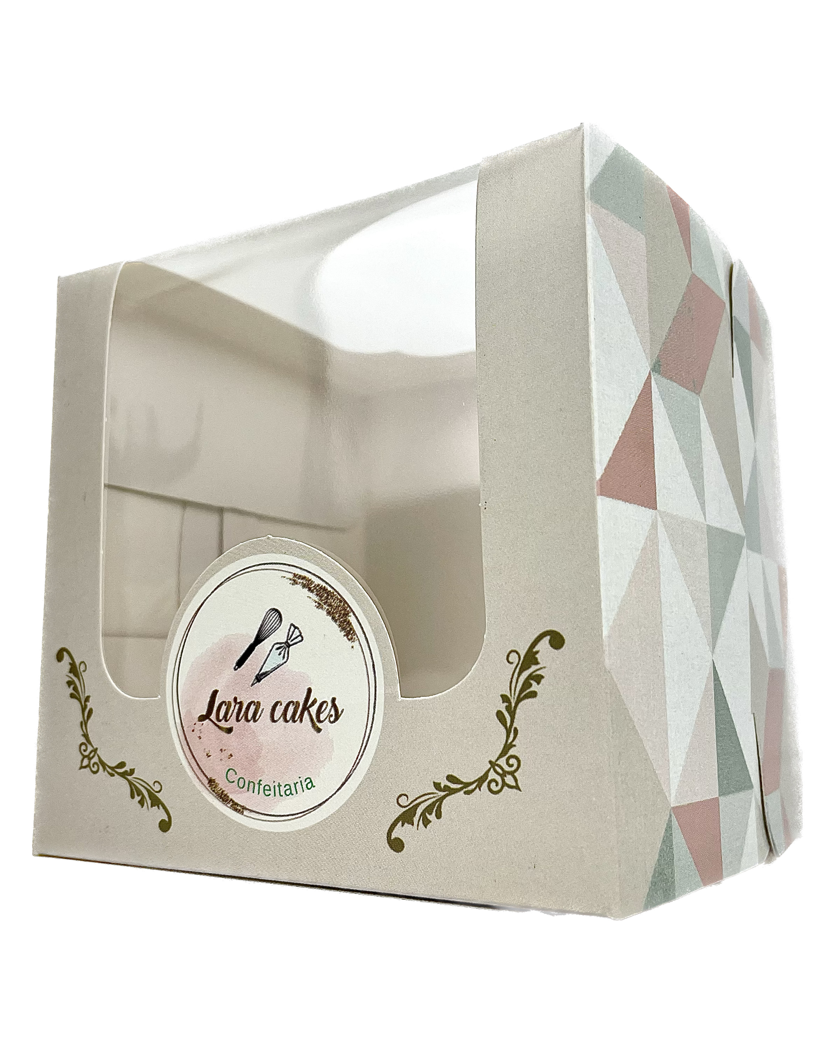 Embalagem para Mini Bolo (11 x 11 x 11 cm) Personalizado