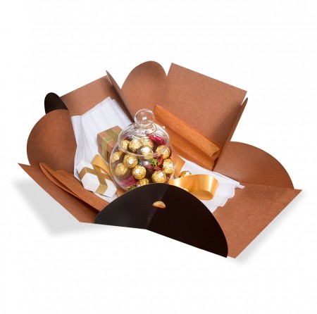 Embalagem Surpresa Marrom (23 x 23 x 23 xm) - 10 unidades