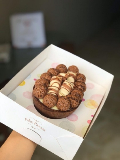 Embalagem Gaveta para Ovo de Páscoa 500gr (22,4 x 16,9 x 7,4cm) Personalizada