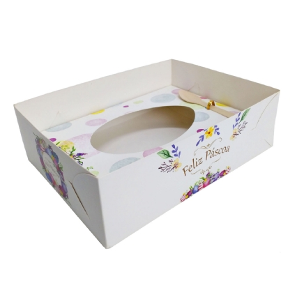 Embalagem Gaveta para Ovo de Páscoa 500gr (22,4 x 16,9 x 7,4cm) Personalizada