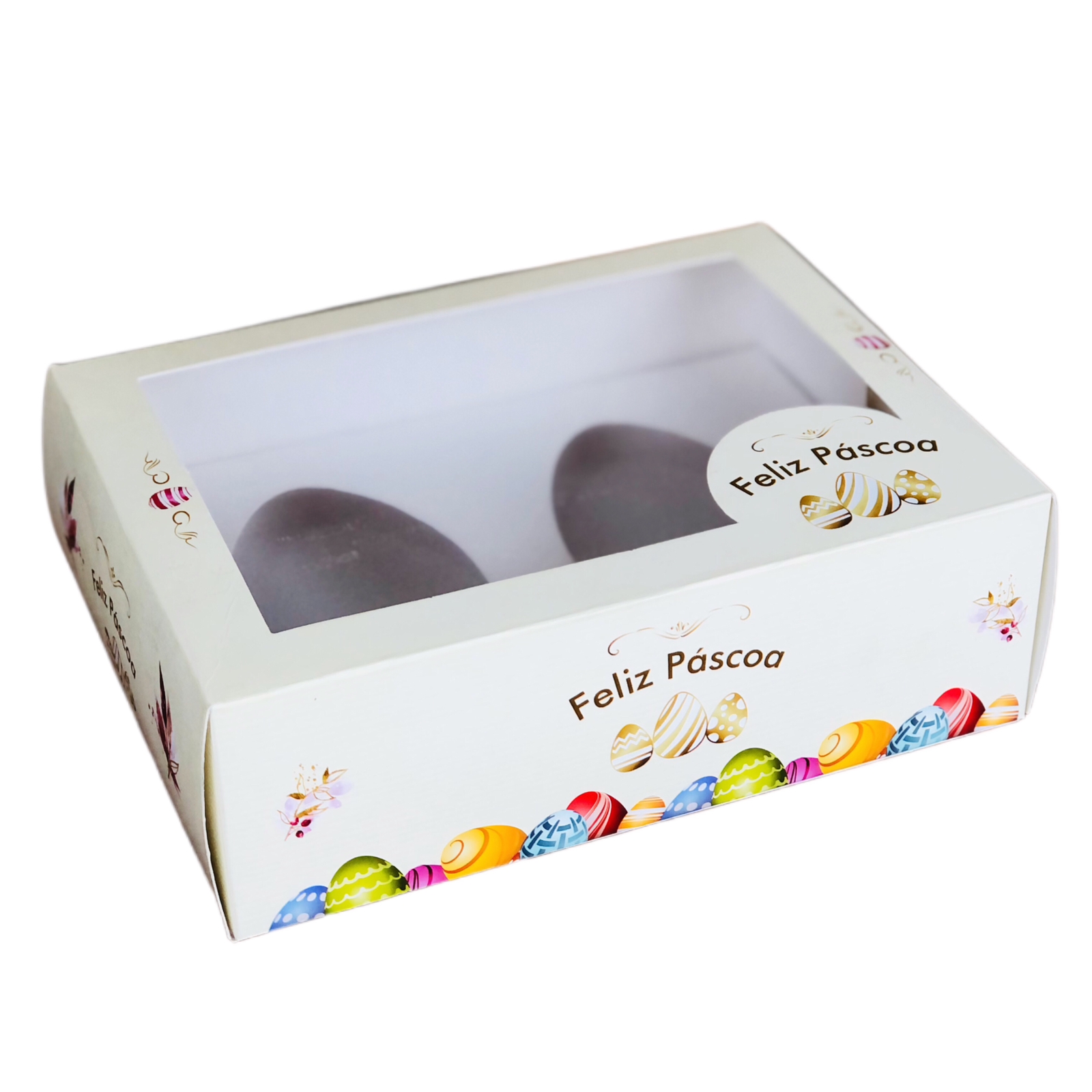 Caixa para Ovo de Páscoa de Colher 250g c/ 2 cavidades - 10 unidades