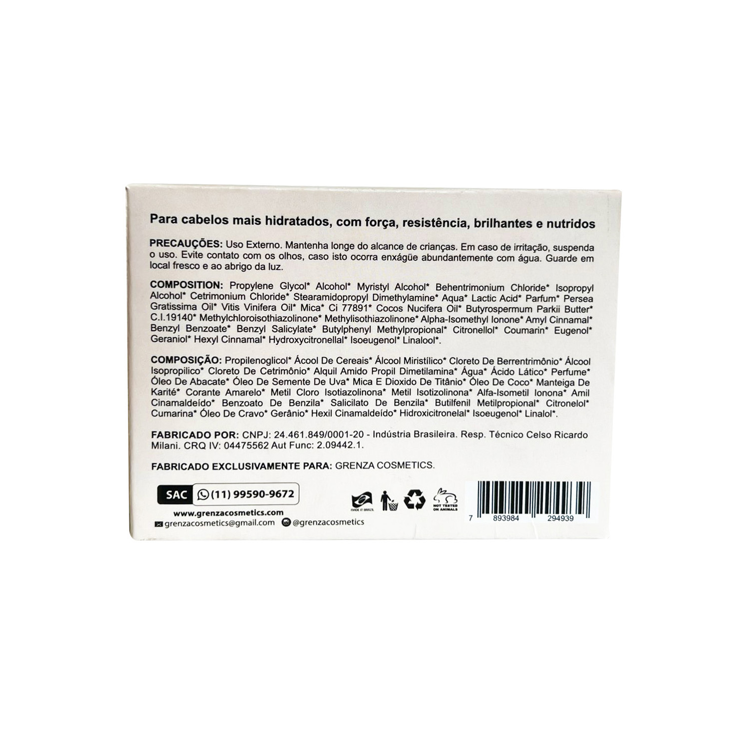 Embalagem para Kit de Ampola (9 x 3,5 x 6,5 cm) Personalizada