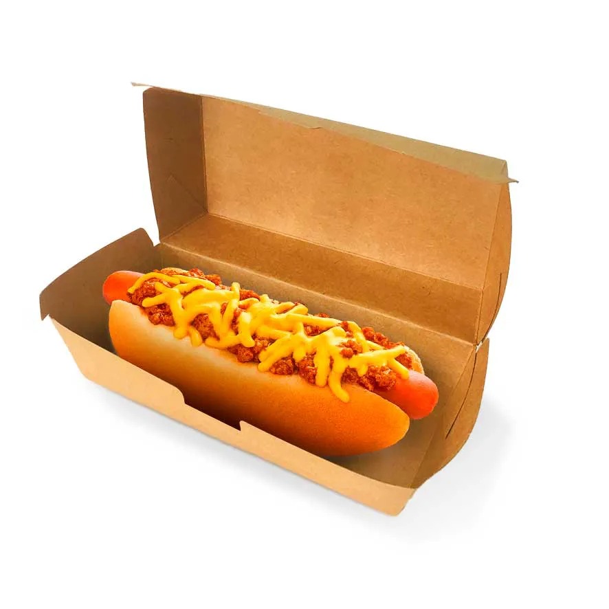 Embalagem Baguete Hot Dog Junior, Sanduíche (14 x 6 x 6,5 cm) - 100 Unidades