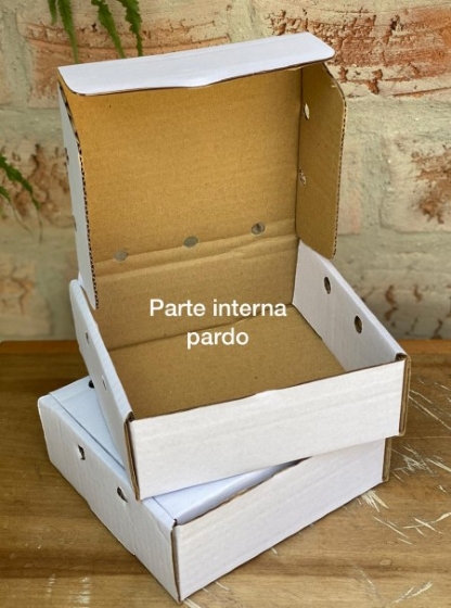 Caixa papelão Salgados e doces PP (16 x 16 x 5cm) - 25 unidades