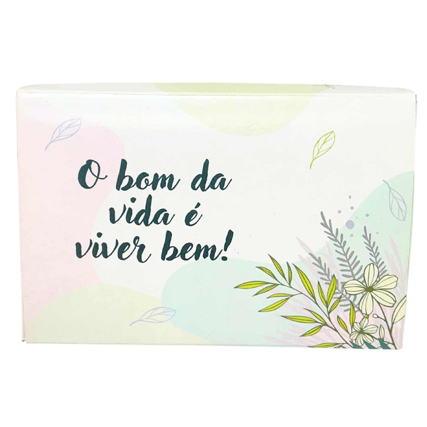 Embalagem com aba (15 x 10 x 5cm) Viver Bem – 50 unidades