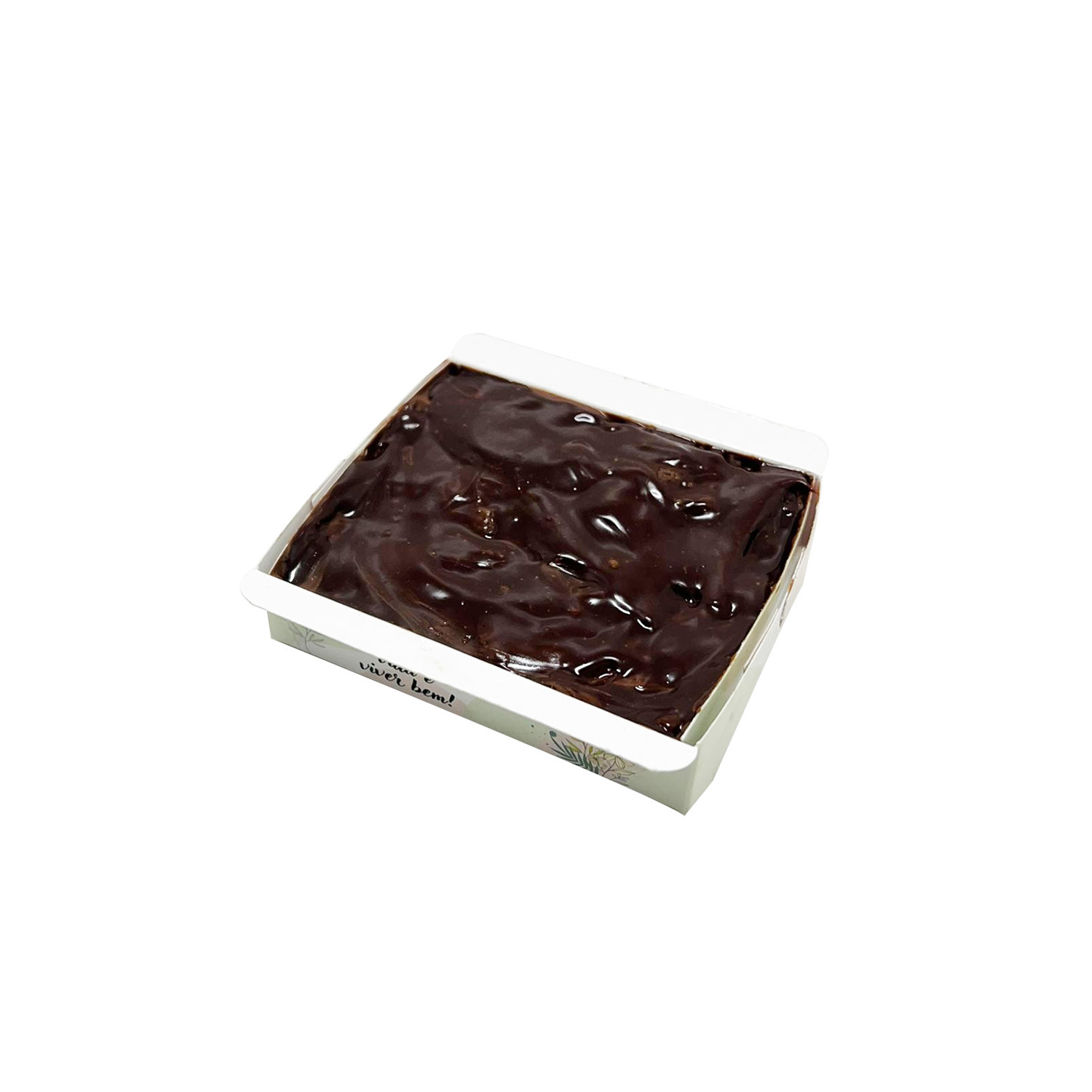 Forma forneavel para Brownie (8,5 x 7 x 2 cm) c/ Tampa Pet - 100 unidades
