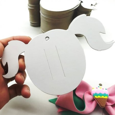 Tag Cabeça De Boneca Para Laços (14,5 cm x 8 cm) - 100 unidades