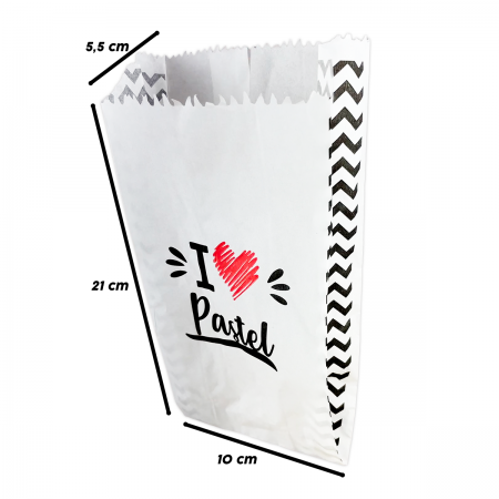 Saquinho Pastel Papel Antigordura (10 x 5,5 x 21 cm) - 500 unidades