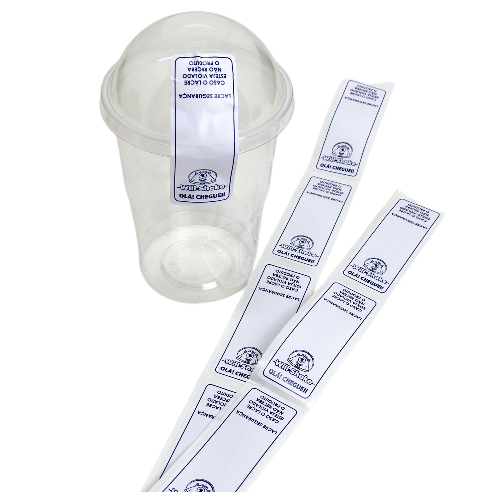 Etiqueta Lacre Adesivo Rolo (2,5 x 7 cm) 1 cor Personalizado