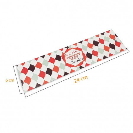 Cinta Para Chocolate Barra (24 x 6 cm) 100 unidades