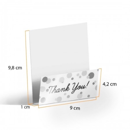 Base Papel Cartão p/ Biscoitos, Balinhas, brindes Thank You - 100 unidades