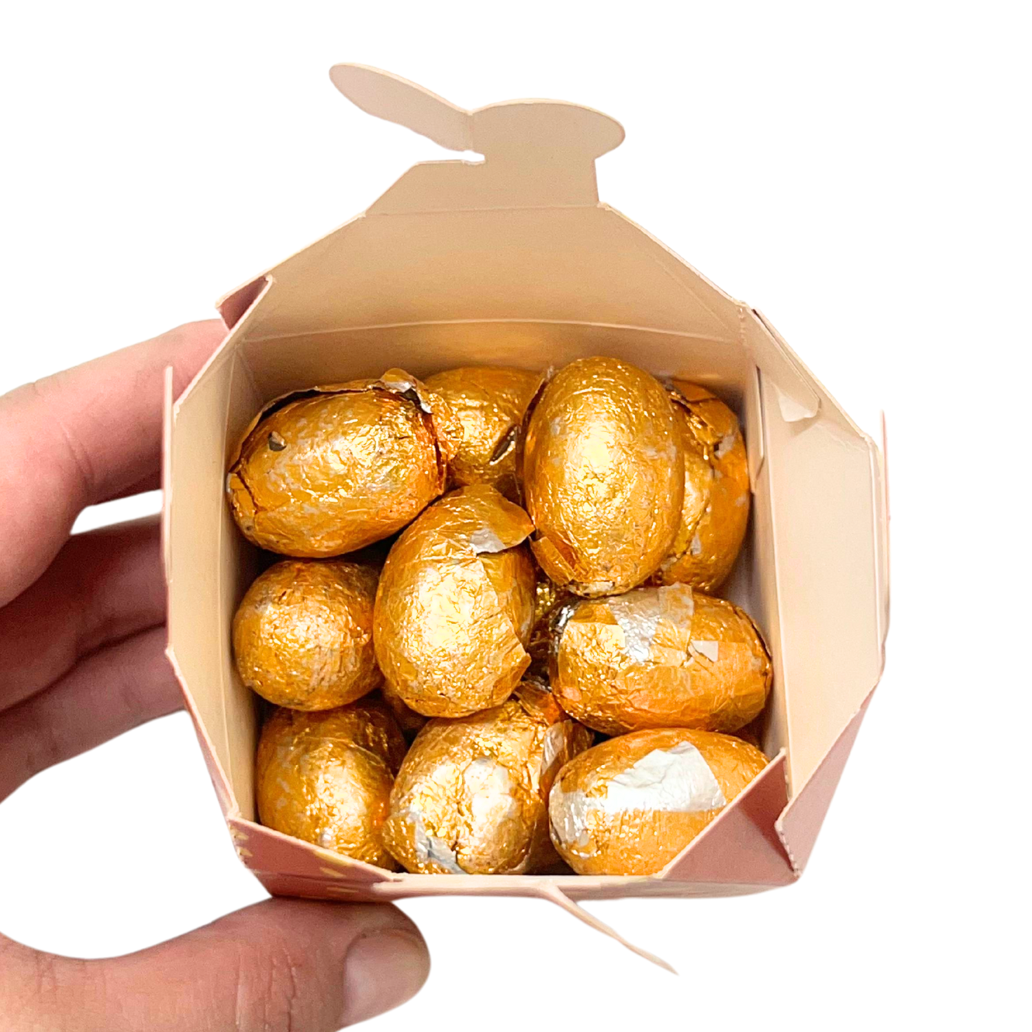 Embalagem Ovinhos Chocolate 50g Cafuné (6 x 6 x 7,6 cm) - 100 Unidades