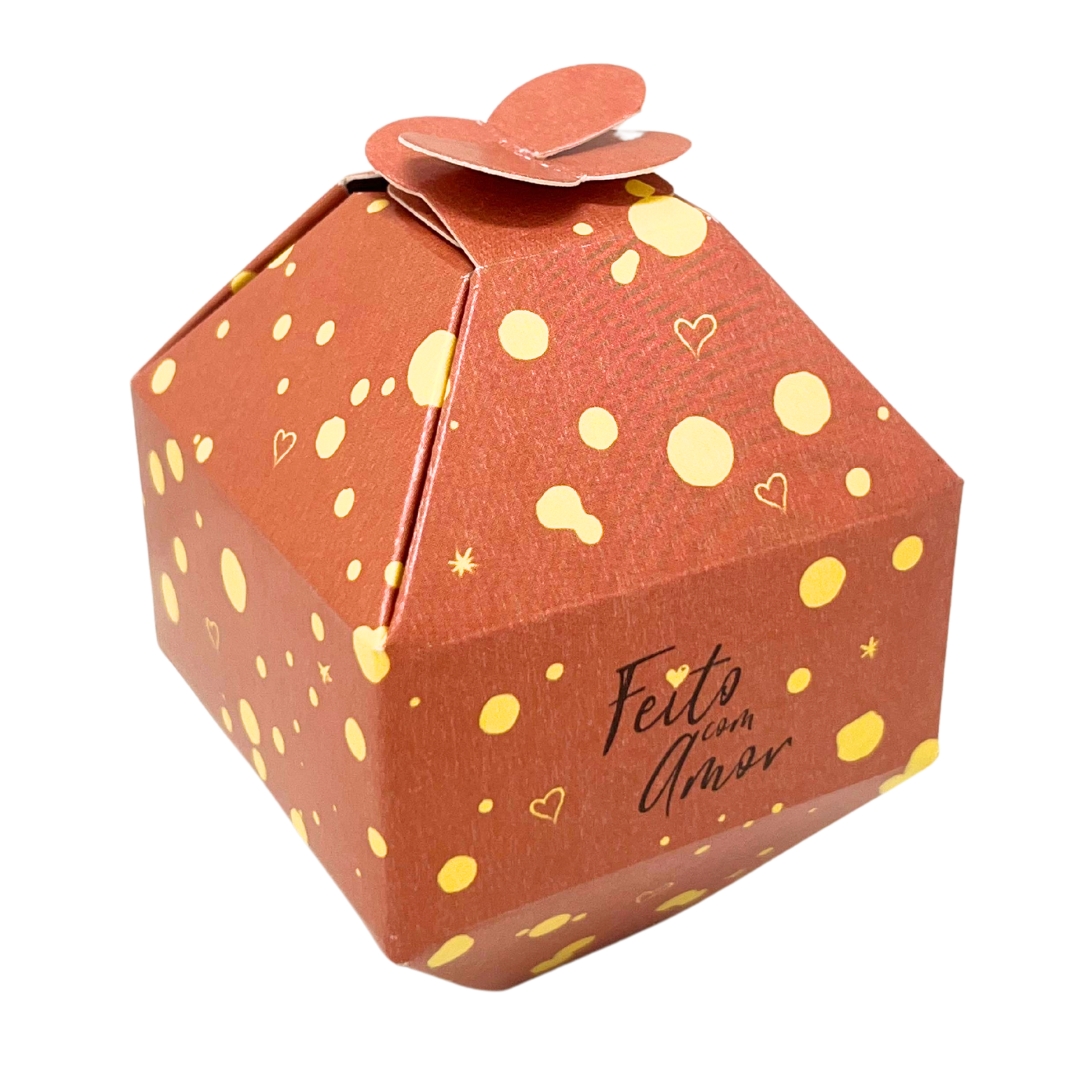 Embalagem Ovinhos Chocolate 50g Cafuné (6 x 6 x 7,6 cm) - 100 Unidades