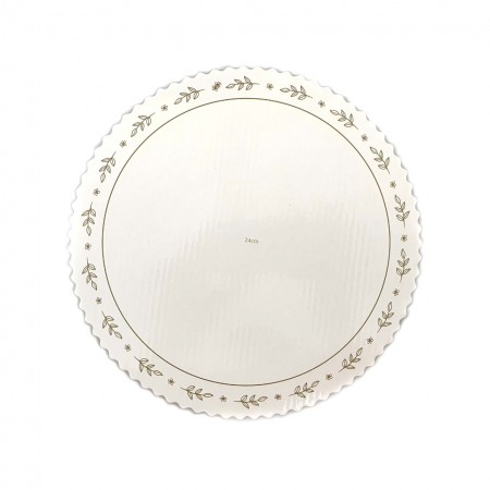Prato Reforçado para Bolo e Torta 24 cm - 20 Unidades