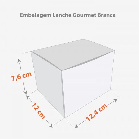 Embalagem Lanche Gourmet Lisa Kraft - 100 Unidades