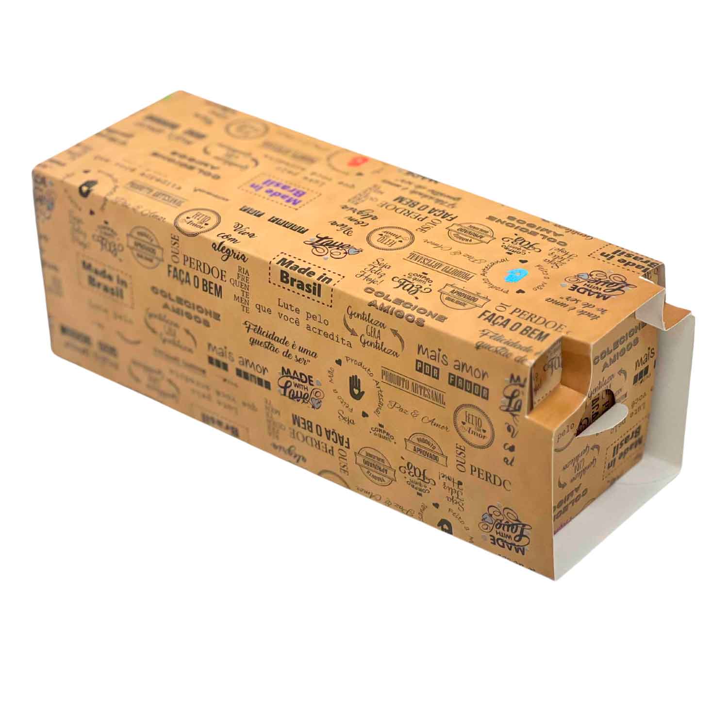 Embalagem Hot dog Frases c/ trava (18 x 6,3 x 7 cm) - 100 unidades