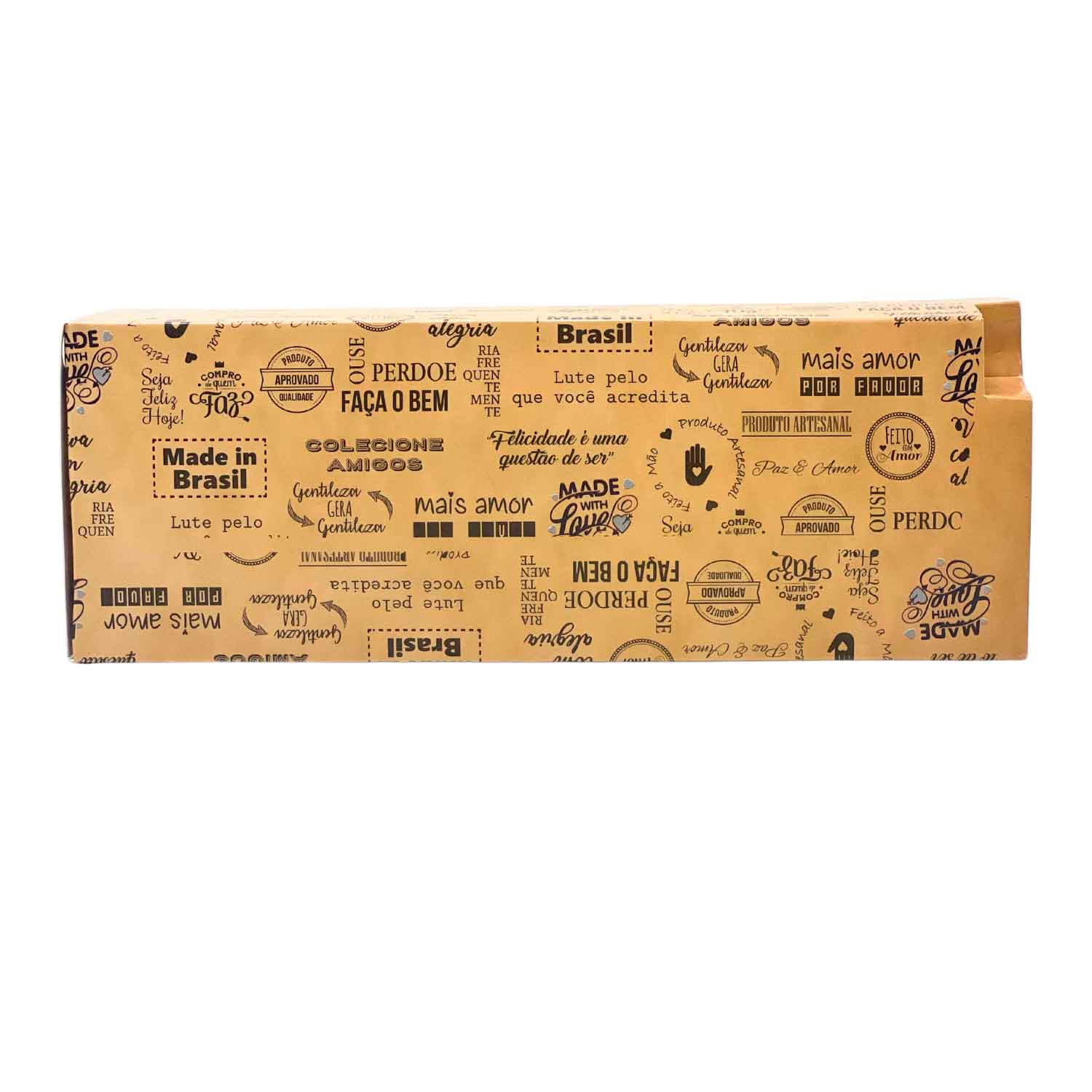 Embalagem Hot dog Frases c/ trava (18 x 6,3 x 7 cm) - 100 unidades