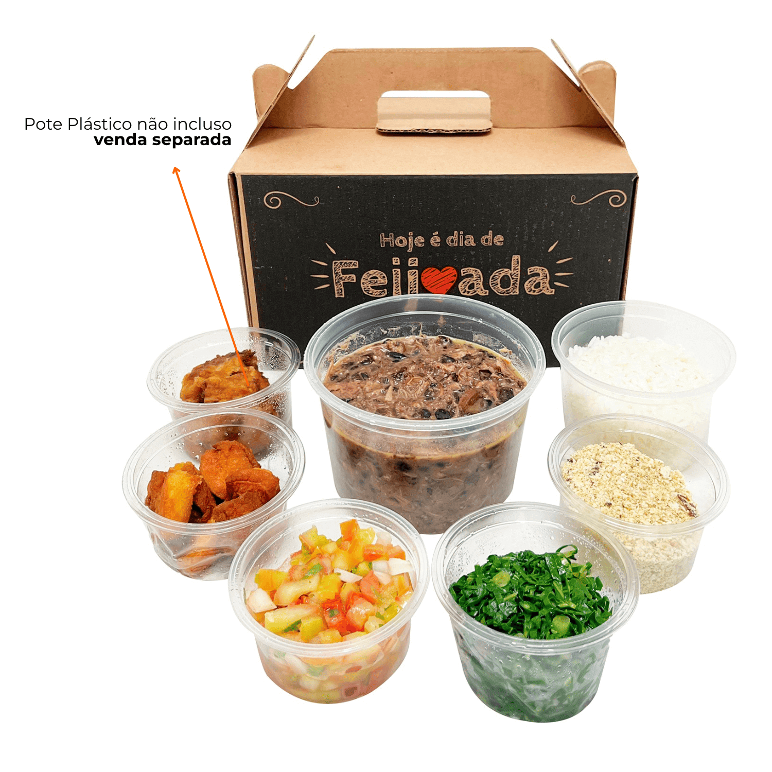 Caixa papelão p/ Transporte Feijoada PRETA (28 x 19 x 16,5 cm) - 50 unidades