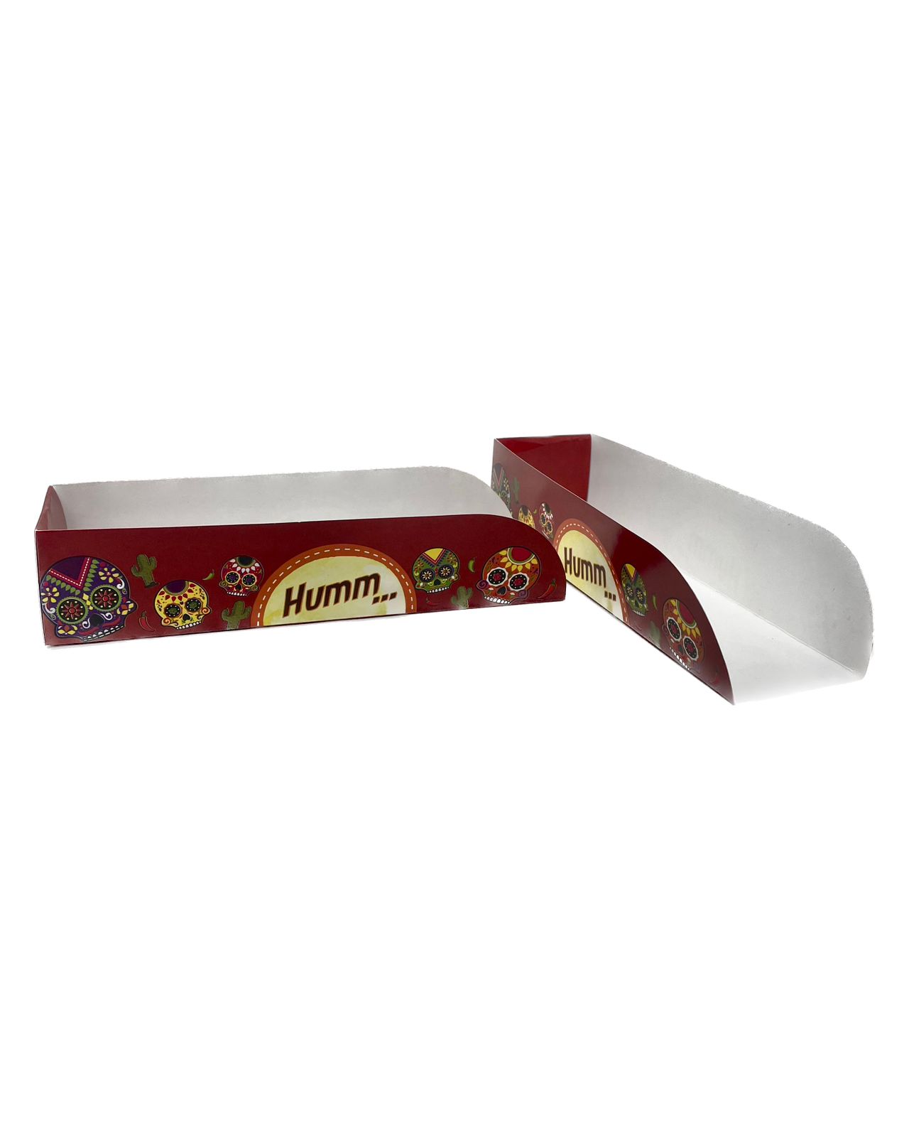 Embalagem Caixa p/ Burritos, Shawarma, Hot Dog, Wrap (22 x 6 x 5 cm) - 100 Unidades