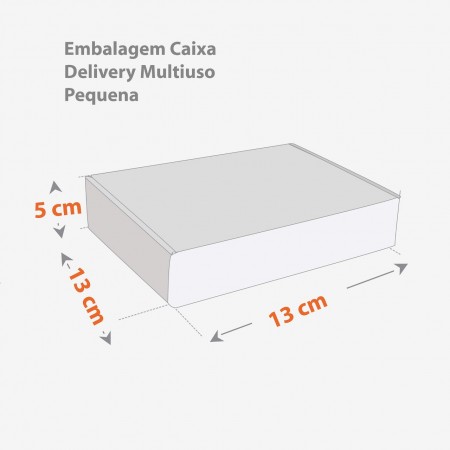 Embalagem p/ Frituras Salgados Sem Laminação P (13 x 13 x 5 cm) Melhores Pessoas - 100 unidades