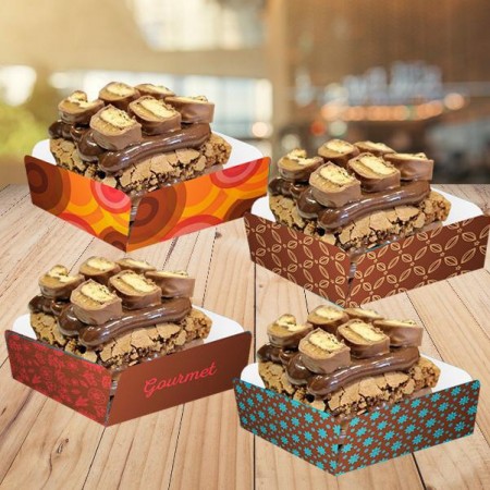 Forminha Berço p/ Brownie / Palha Italiana (5,7 x 5,7 x 2,3 cm) - 100 unidades