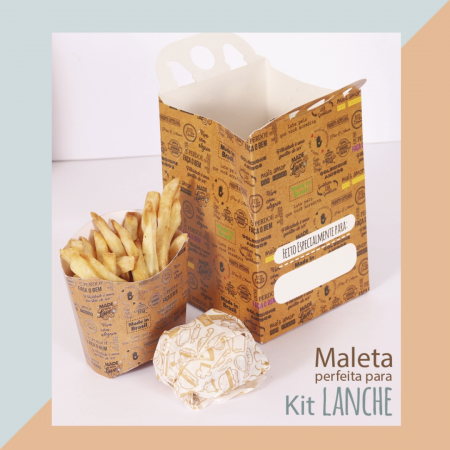 Maleta Kit Lanche delivery - 100 unidades
