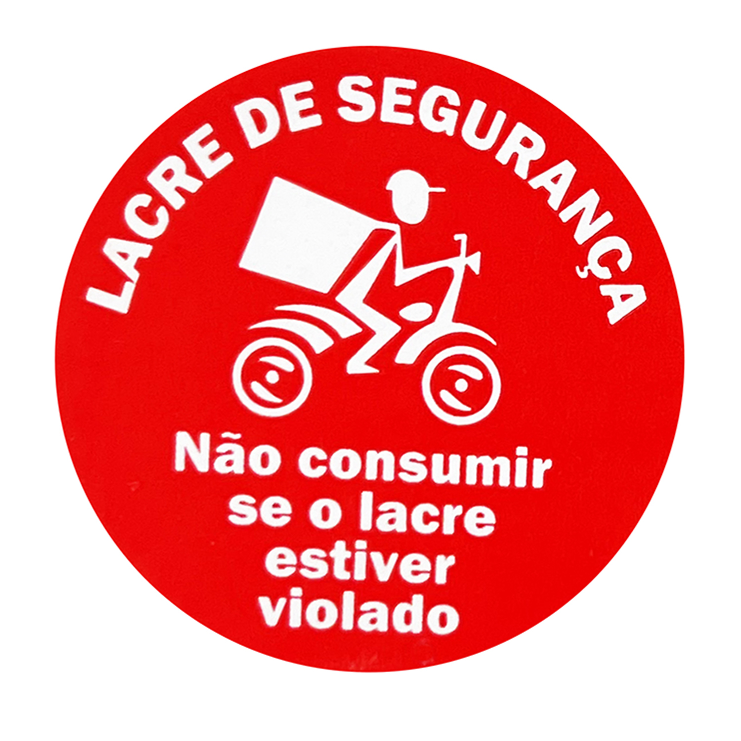 Etiqueta Adesiva Lacre Selo de Segurança Redonda (3,5 cm) - 1 Mil Unidades