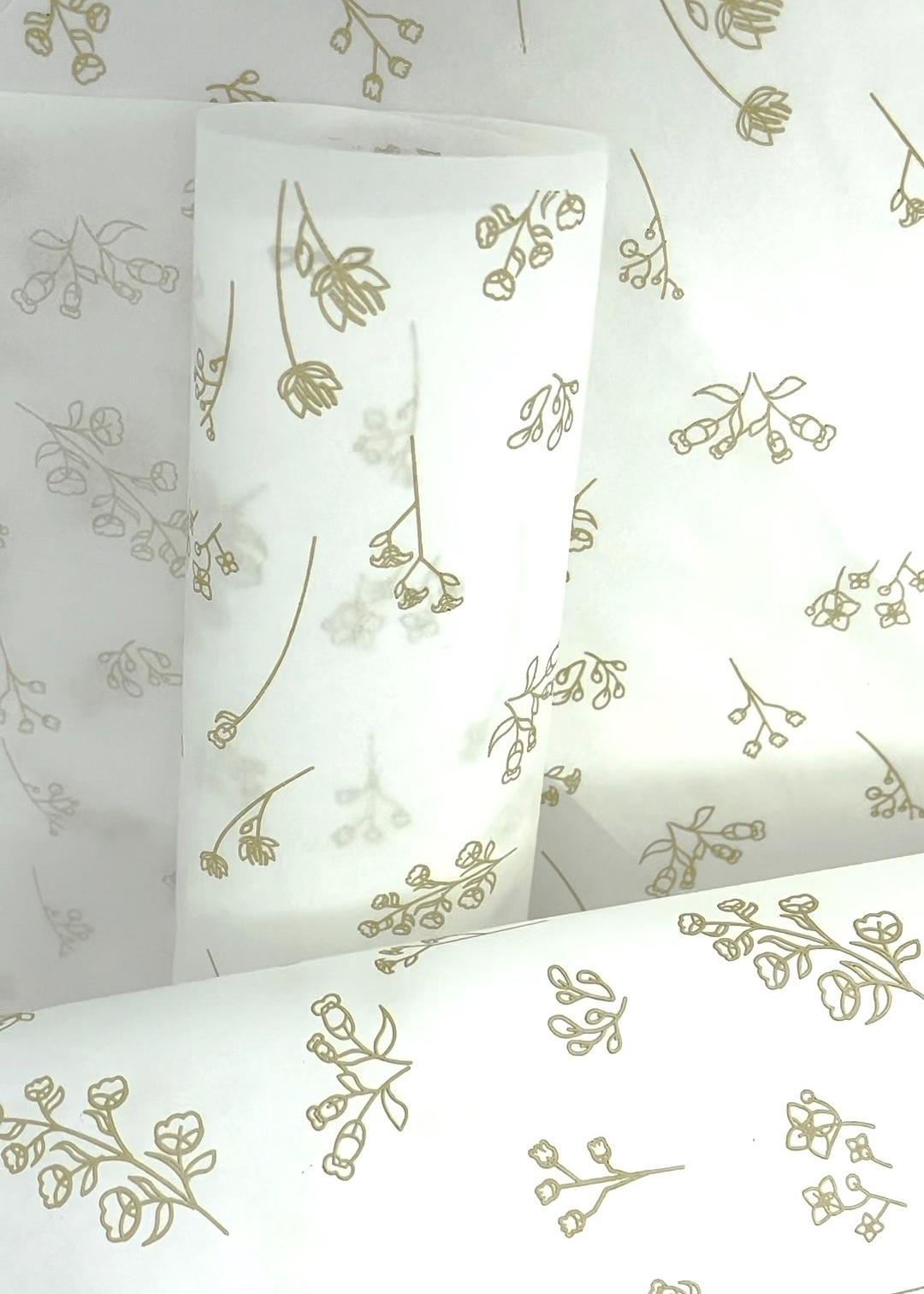 Papel Antigordura para Alimentos (28 x 40 cm) Linha Floral – 500 folhas