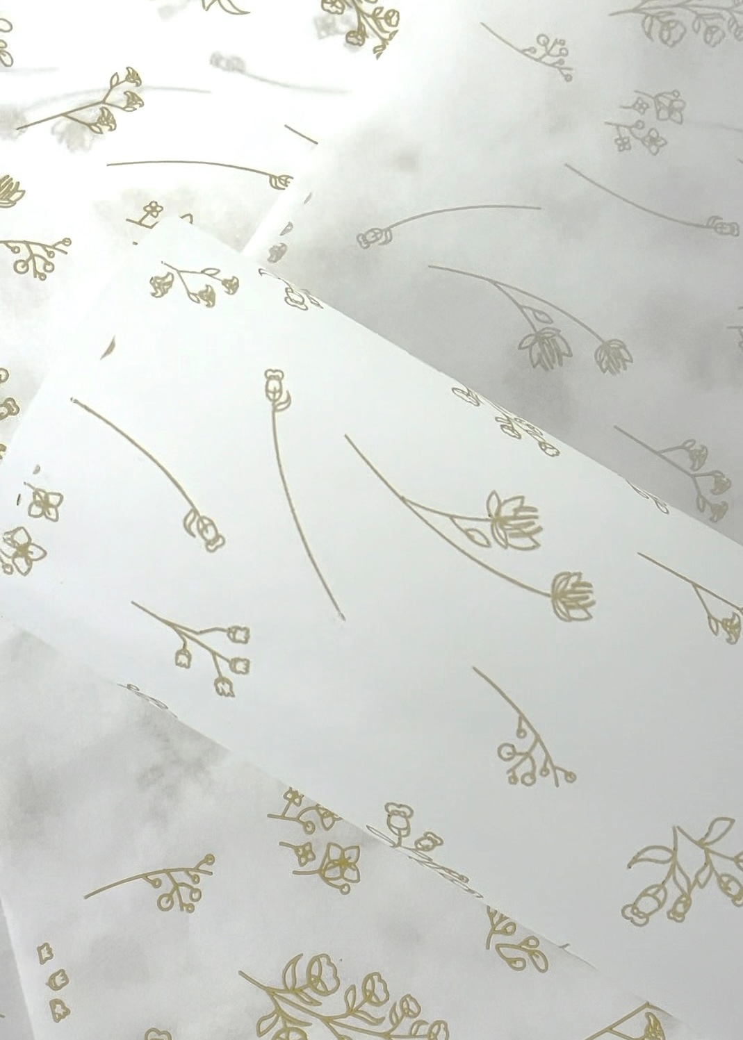 Papel Antigordura para Alimentos (28 x 40 cm) Linha Floral – 500 folhas