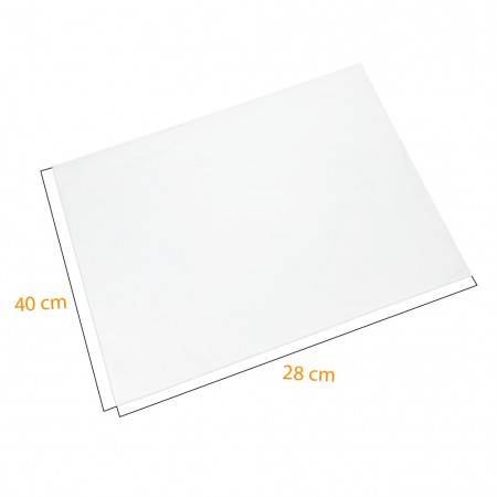 Papel Antigordura para Alimentos (28 x 40 cm) Lisa Branca – 500 folhas