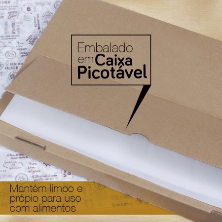 Papel Antigordura para Alimentos (28 x 40 cm) Lisa Branca – 500 folhas