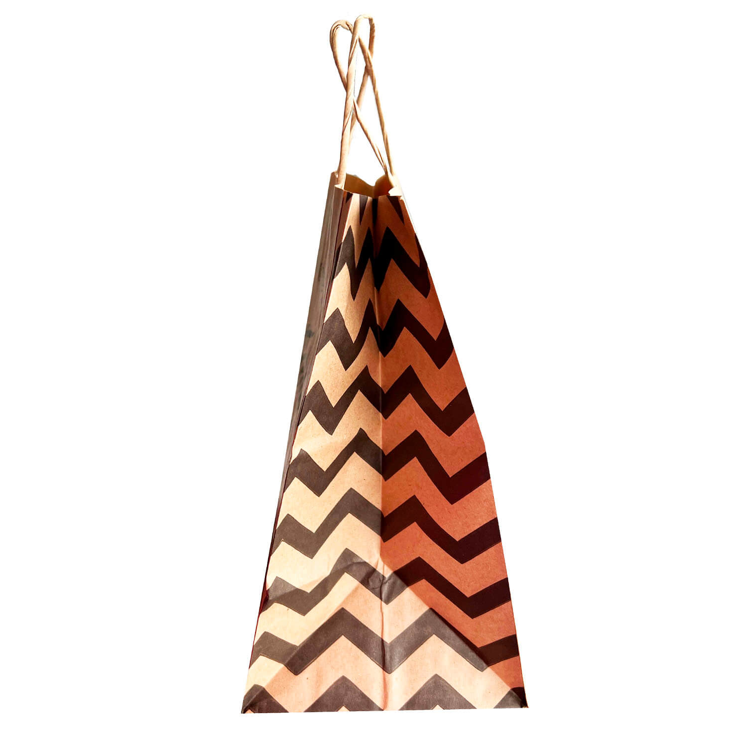 Sacola Kraft (22 x 14 x 25 cm) Feito com Amor - 100 Unidades