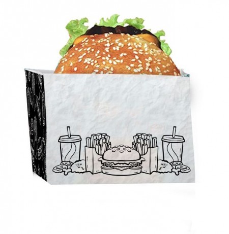 Saquinho (13,5 x 6,5 x 16 cm ) p/ Batata Frita, Lanche, Salgados - 500 unidades