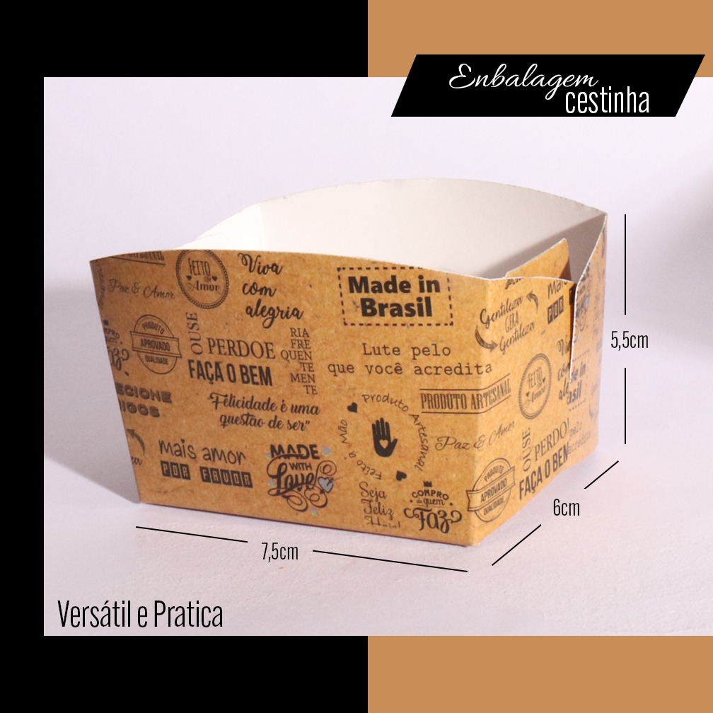 Cestinha Multiuso para Doces (7,5 x 6 x 5,5 cm) Personalizada