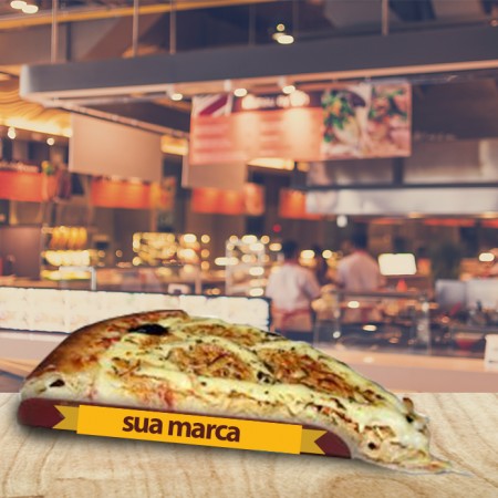 Embalagem Pizza Fatia triangular (10 x 15 cm) Personalizada