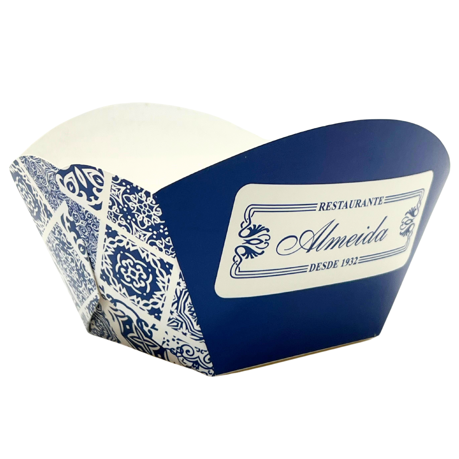 Embalagem Caixa Barca para Porções (7,7 x 6 x 8 cm) Personalizada
