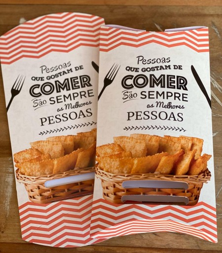 Embalagem p/ Pastel Modelo Viagem Delivery (25 x 15 x 4,5 cm) - 100 Unidades