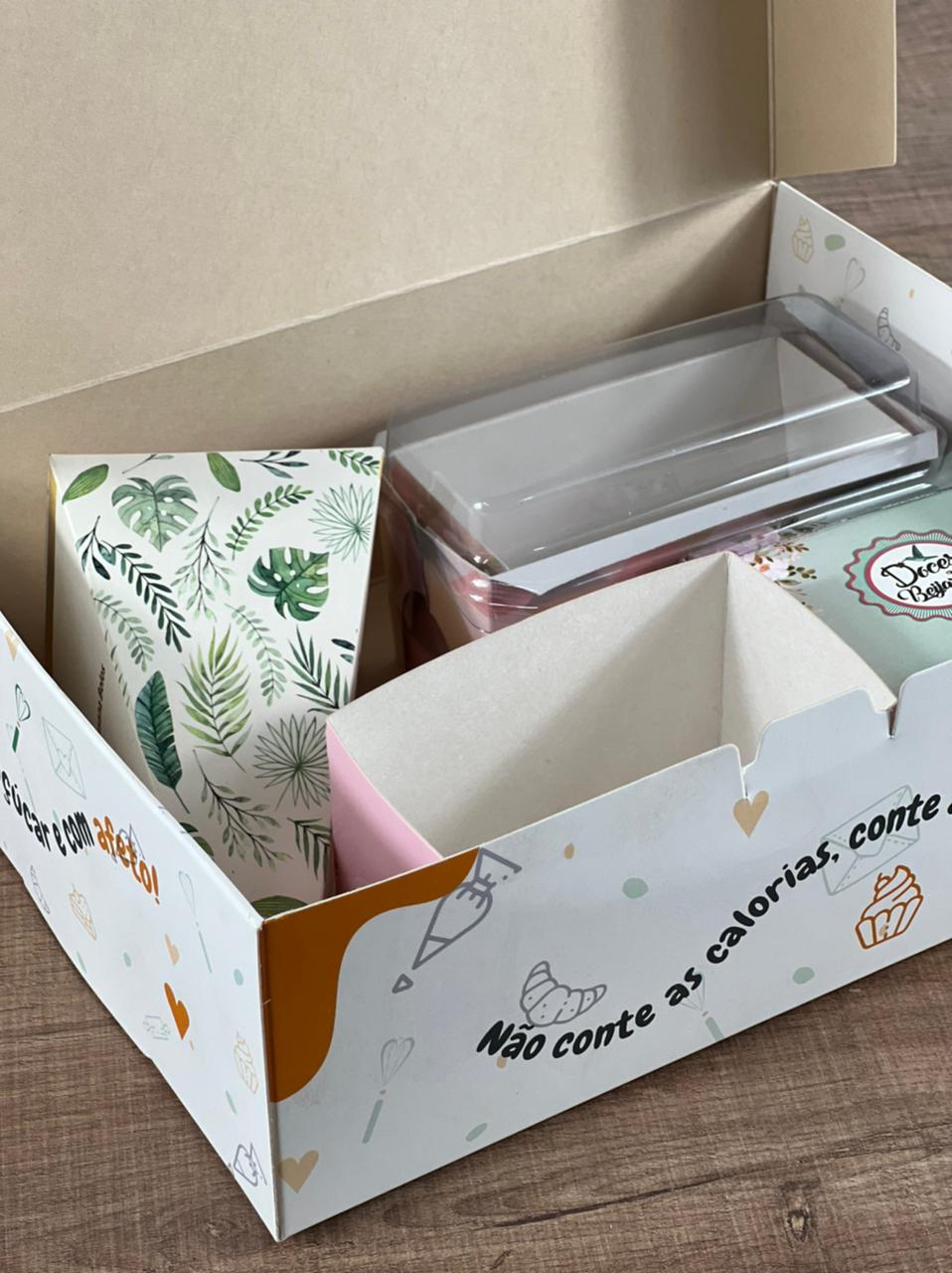 Embalagem Caixa para Kit Presente (24 x 18 x 8 cm) Personalizada