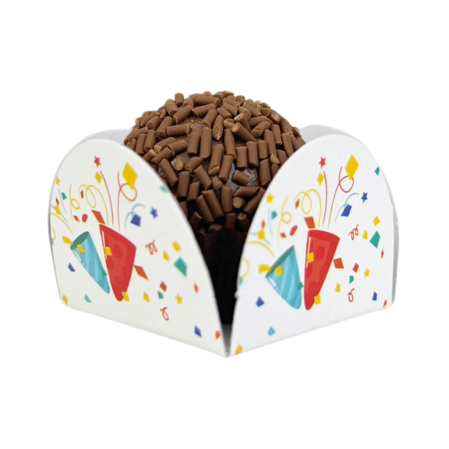 Forminha para Brigadeiro, docinhos Parabéns - 100 unidades