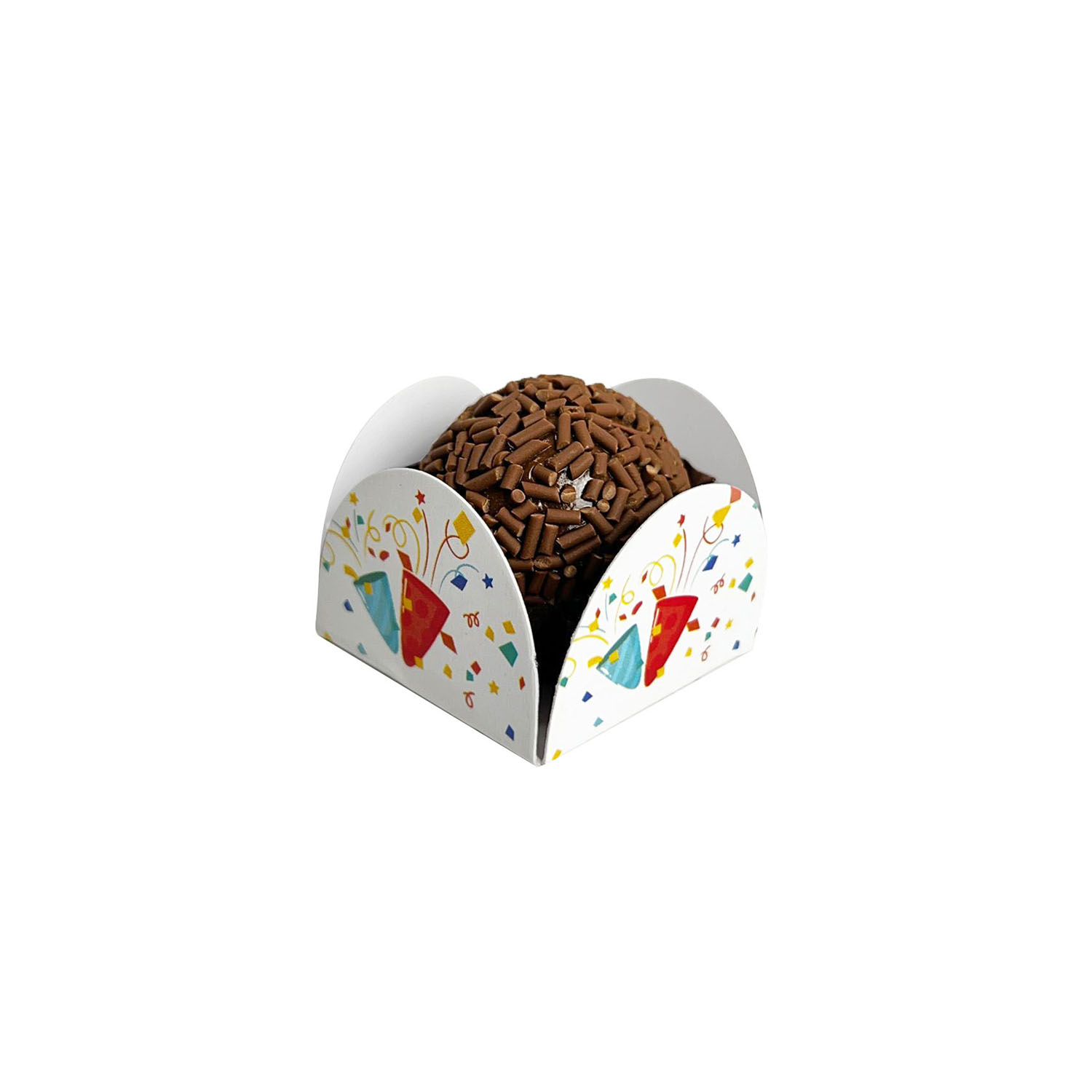 Forminha para Brigadeiro, docinhos Parabéns - 100 unidades