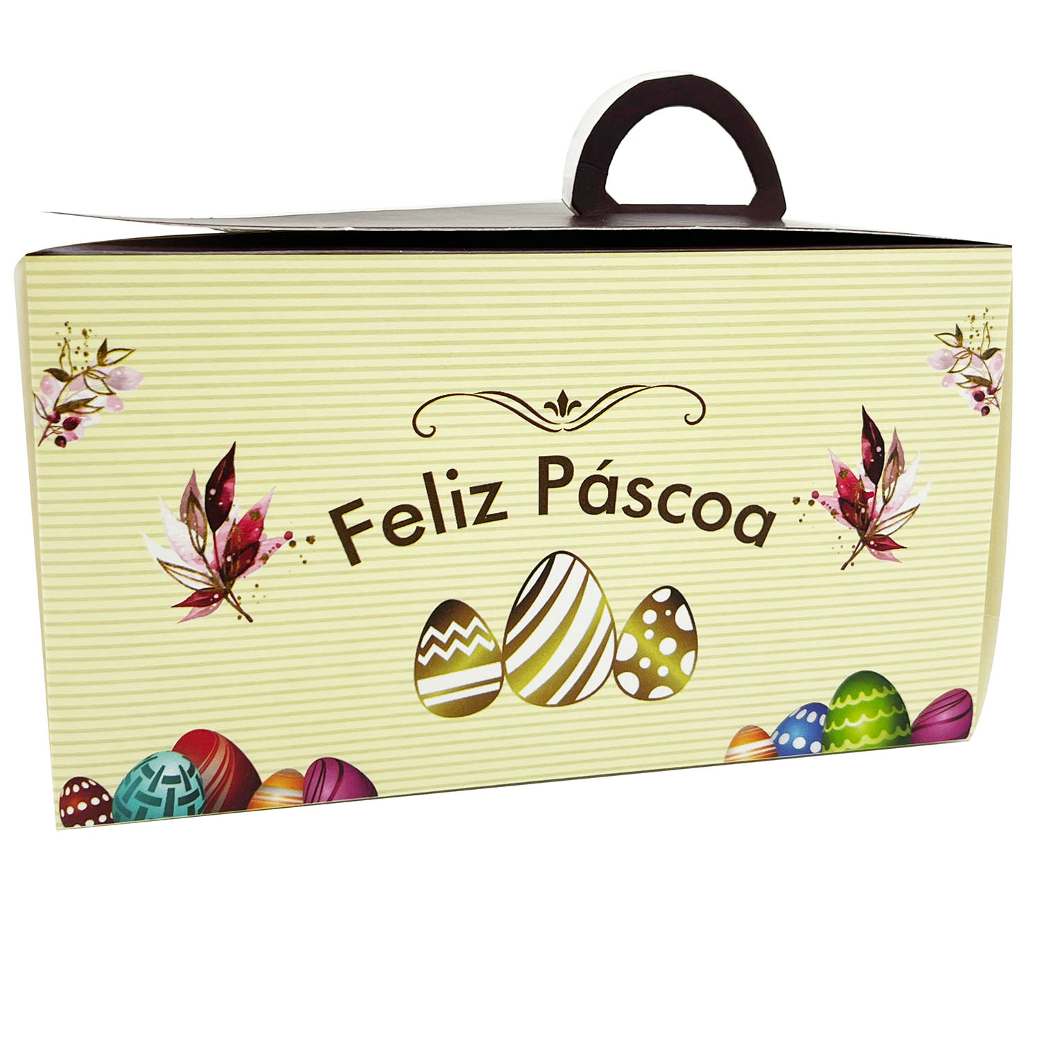 Caixa p/ Bolo Fatia Páscoa (18 x 10 x 10 cm) - 50 Unidades