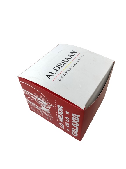 Embalagem Caixa para Lanche Gourmet Plus (12,5 x 12,5 x 10 cm) Personalizada