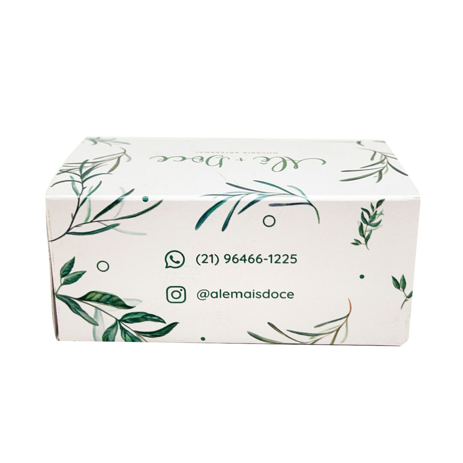 Embalagem para 02 Brigadeiros (9 x 5 x 4 cm) Personalizada