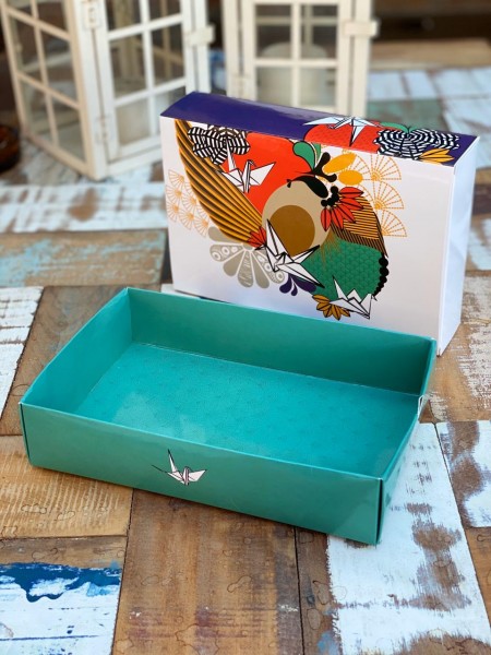 Embalagem para sushi, sashimi e combinados Gaveta M (23 x 15 x 5cm) Linha Origami - 100 unidades
