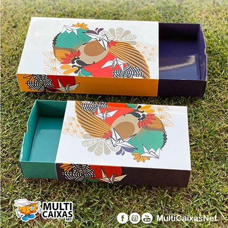 Embalagem para sushi, sashimi e combinados Gaveta M (23 x 15 x 5cm) Linha Origami - 100 unidades