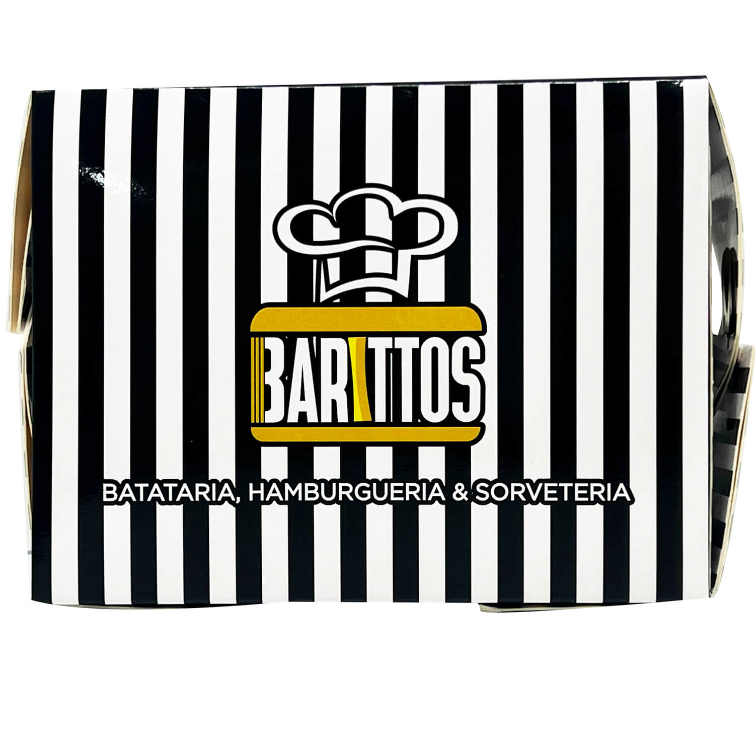 Embalagem Forneável Delivery Batata Recheada (13 x 10 x 9 cm) Personalizada