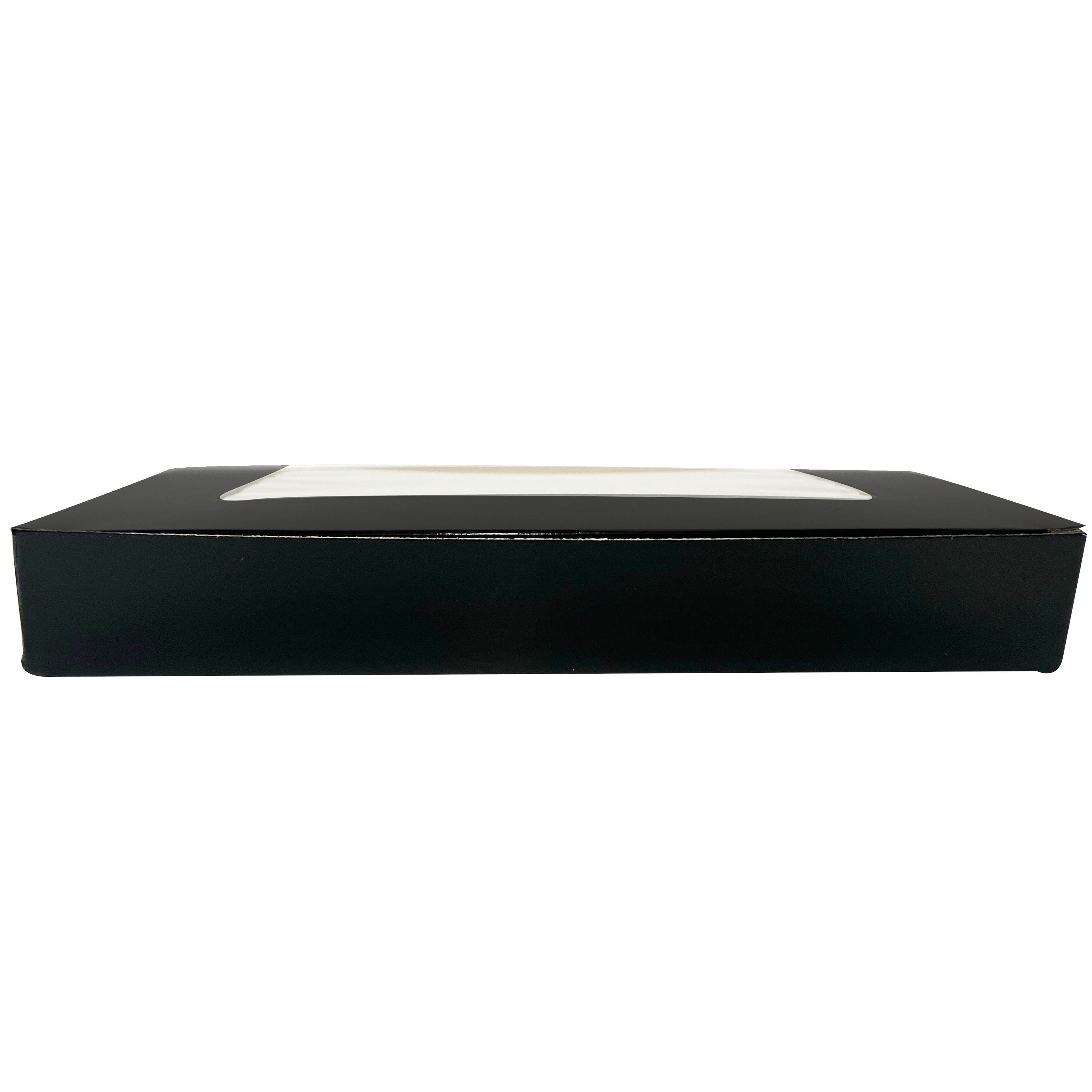 Embalagem c/ visor Preta G (28 x 20 x 4,0 cm) - 100 unidades