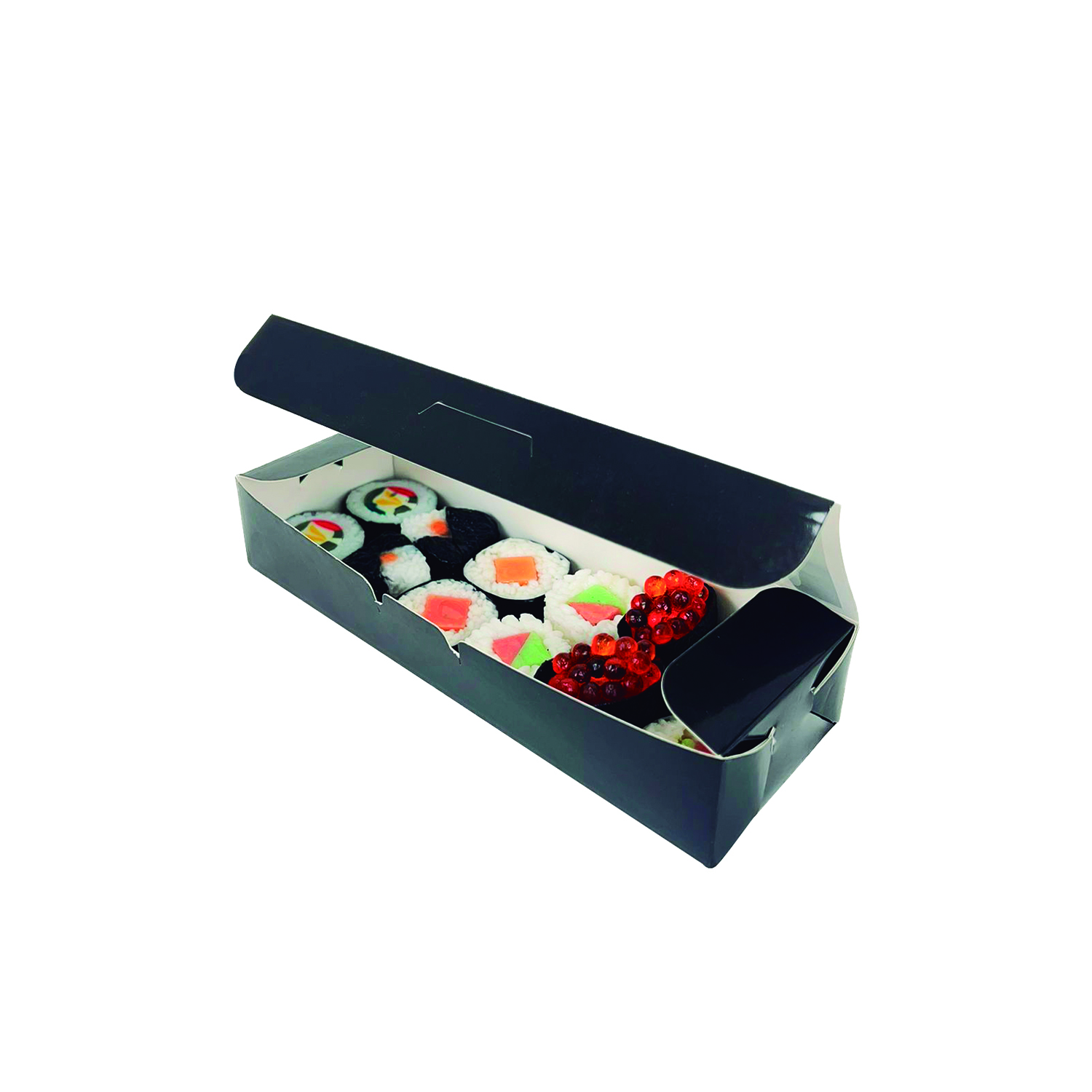 Embalagem c/ visor Preta P (20 x 7 x 4 cm) - 50 unidades